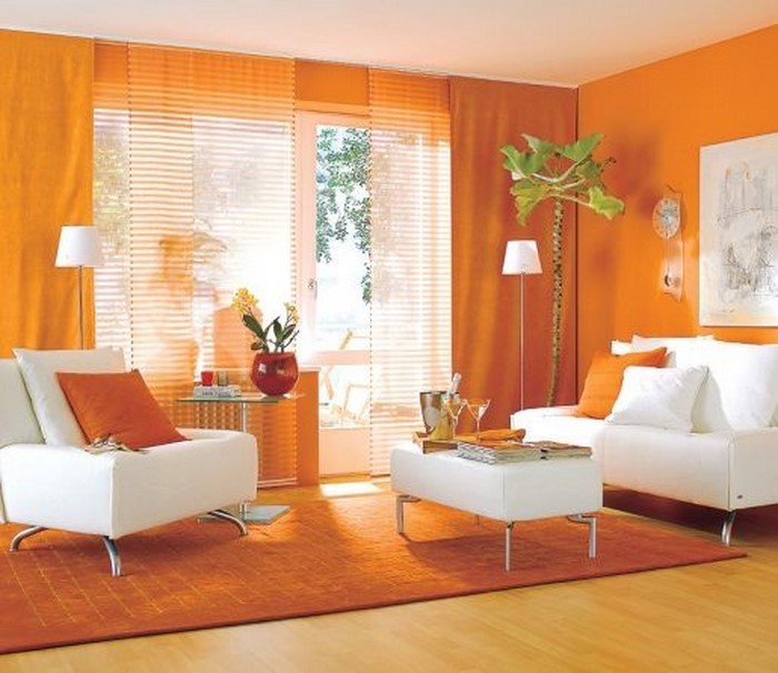 Farben-für-Wohnzimmer-in-Orange-Eine-coole-Deko