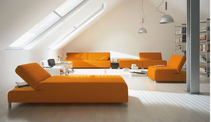 Farben-für-Wohnzimmer-in-Orange-Eine-kreative-Deko