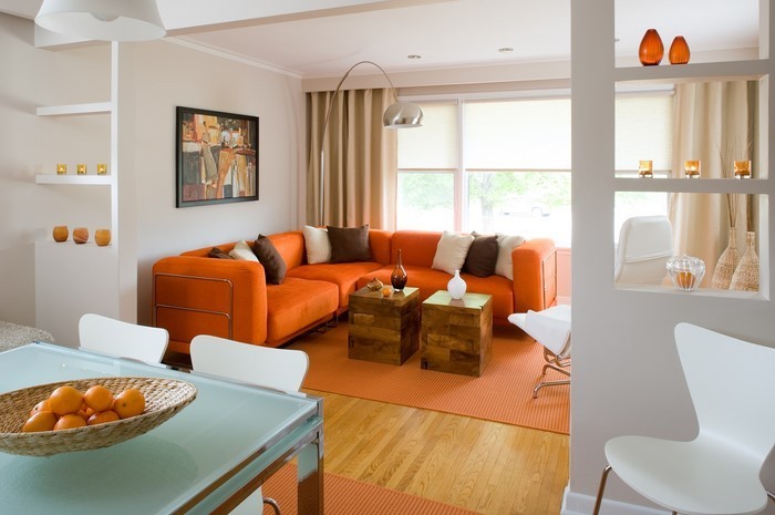 Farben-für-Wohnzimmer-in-Orange-Eine-kreative-Dekoration