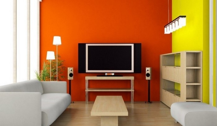 Farben-für-Wohnzimmer-in-Orange-Eine-kreative-Entscheidung