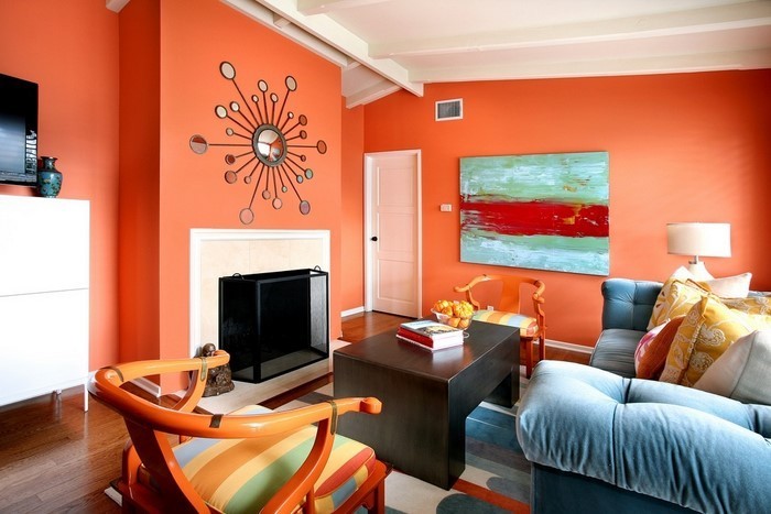 Farben-für-Wohnzimmer-in-Orange-Eine-moderne-Ausstrahlung