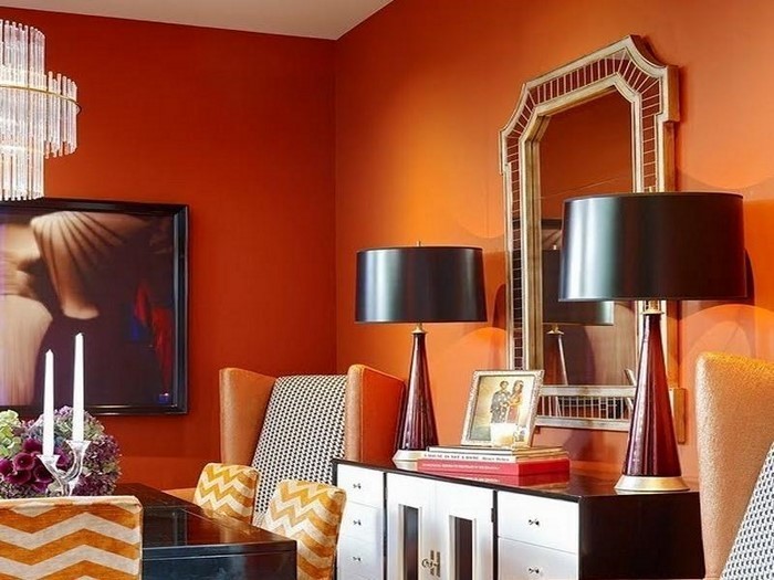 Farben-für-Wohnzimmer-in-Orange-Eine-moderne-Dekoration