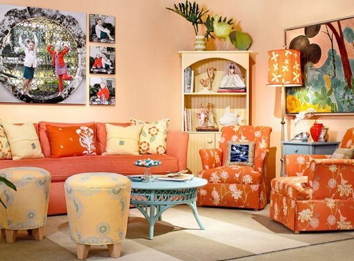 Farben-für-Wohnzimmer-in-Orange-Eine-moderne-Gestaltung