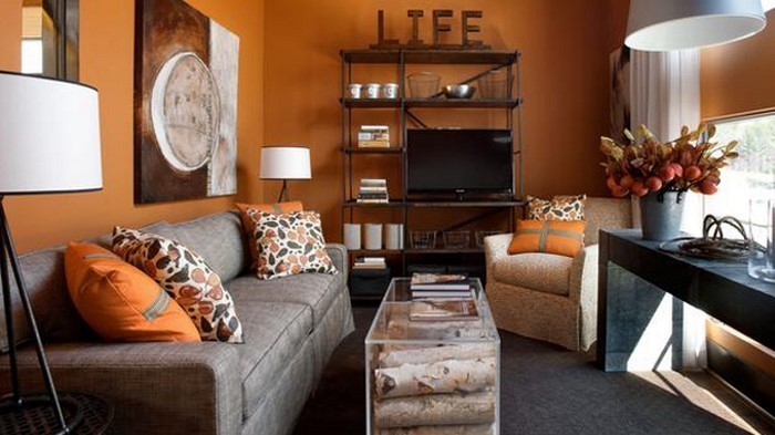 Farben-für-Wohnzimmer-in-Orange-Eine-tolle-Ausstrahlung