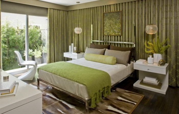 Farben-fürs-Schlafzimmer-Grün-Ein-auffälliges-Design