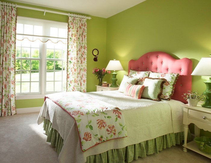 Farben-fürs-Schlafzimmer-Grün-Ein-cooles-Interieur