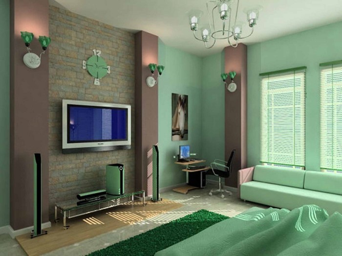 Farben-fürs-Schlafzimmer-Grün-Ein-modernes-Design