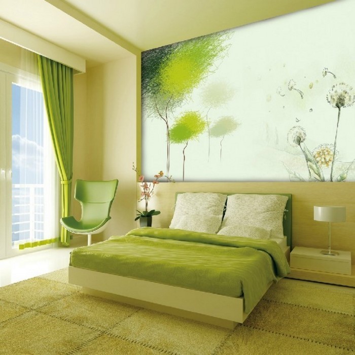 Farben-fürs-Schlafzimmer-Grün-Ein-tolles-Design