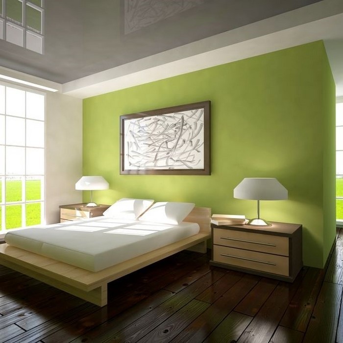 Farben-fürs-Schlafzimmer-Grün-Ein-tolles-Interieur