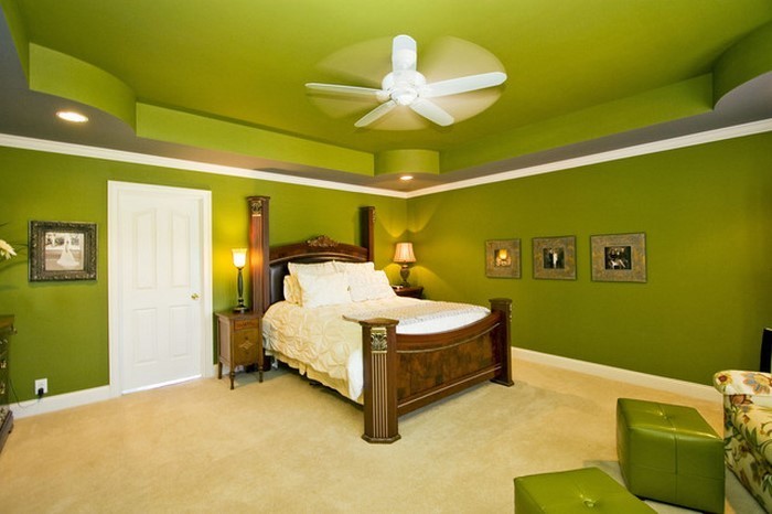 Farben-fürs-Schlafzimmer-Grün-Ein-verblüffendes-Design