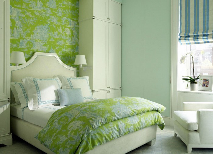 Farben-fürs-Schlafzimmer-Grün-Ein-wunderschönes-Design