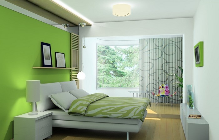 Farben-fürs-Schlafzimmer-Grün-Eine-auffällige-Entscheidung