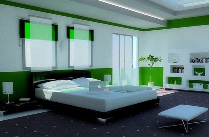 Farben-fürs-Schlafzimmer-Grün-Eine-außergewöhnliche-Entscheidung