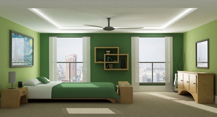 Farben-fürs-Schlafzimmer-Grün-Eine-kreative-Ausstattung