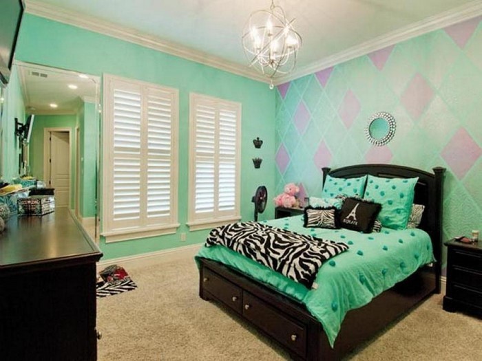 Farben-fürs-Schlafzimmer-Grün-Eine-moderne-Еinrichtung