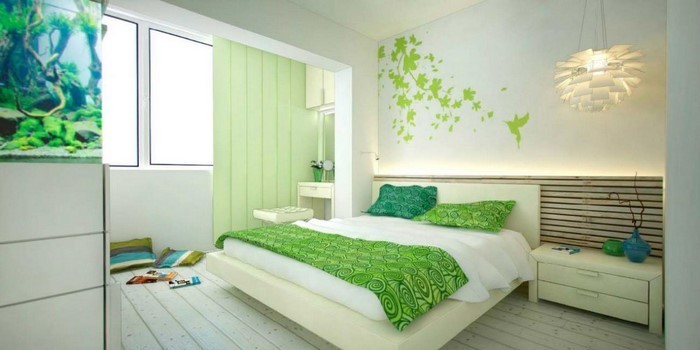 Farben-fürs-Schlafzimmer-Grün-Eine-tolle-Ausstattung