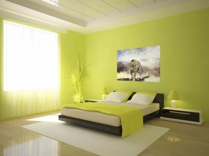 Farben-fürs-Schlafzimmer-Grün-Eine-tolle-Еinrichtung
