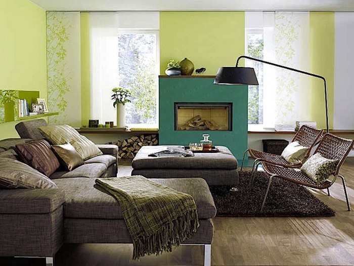 Grünes-Wohnzimmer-Design-Ein-tolles-Interieur