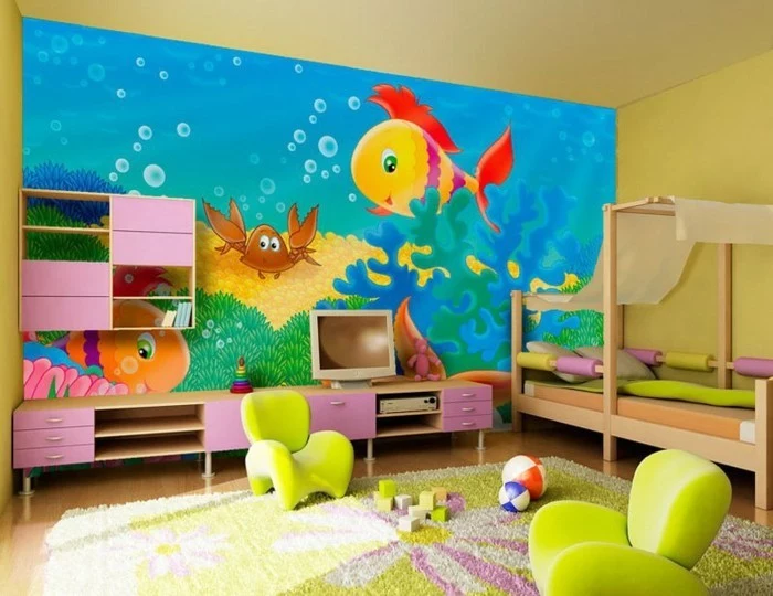 Kinderzimmer-Ideen-Fototapete-mit-Meeresmotive
