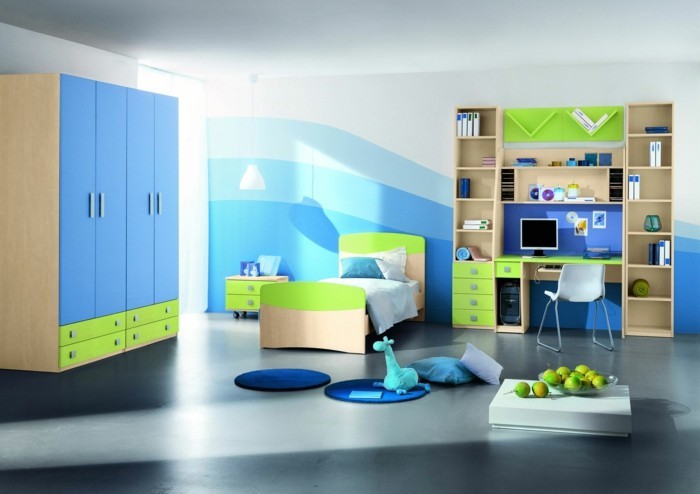 Kinderzimmer-Junge-eine-gute-Farbkombination