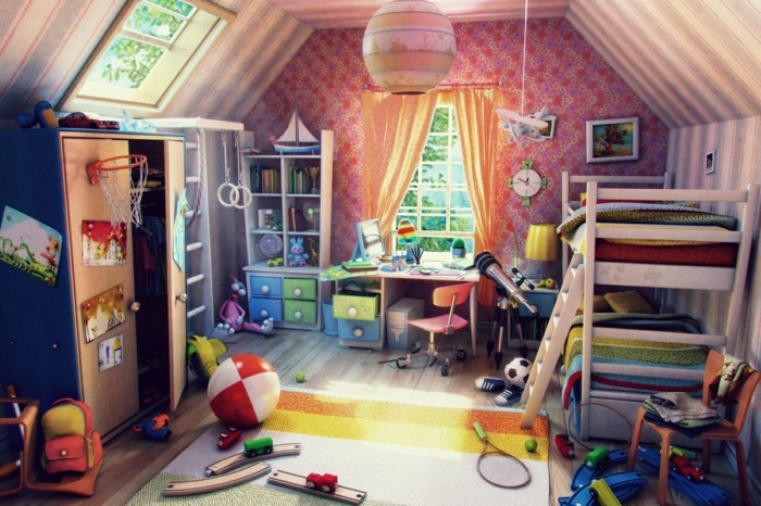 Kinderzimmergestaltung-für-ein-kleines-Zimmer