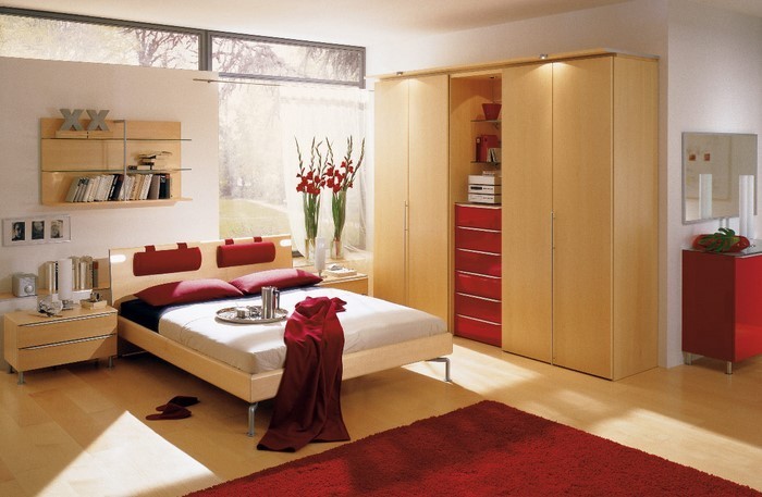 Rotes-Schlafzimmer-Design-Eine-auffällige-Gestaltung