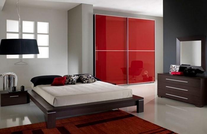 Rotes-Schlafzimmer-Design-Eine-außergewöhnliche-Dekoration