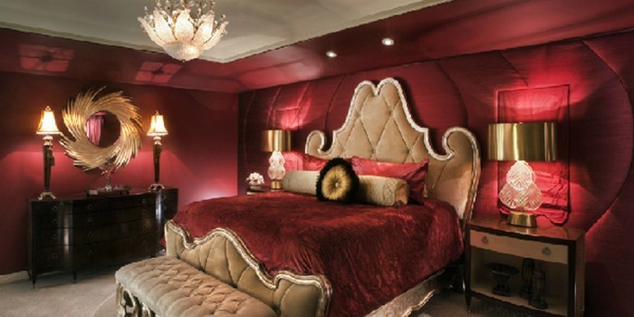 Rotes-Schlafzimmer-Design-Eine-moderne-Deko