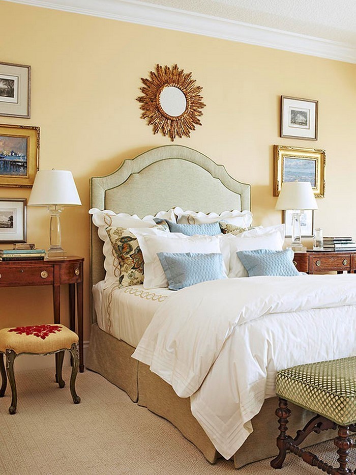 Schlafzimmer-farblich-gestalten-mit-Gelb-Ein-außergewöhnliches-Design