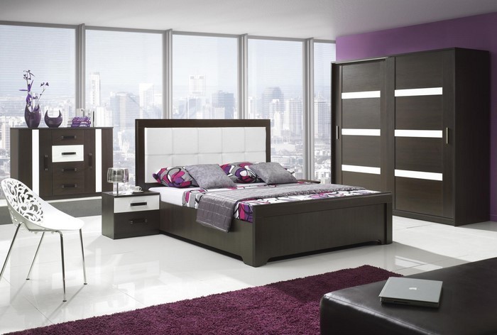 Schlafzimmer-lila-Eine-wunderschöne-Ausstattung