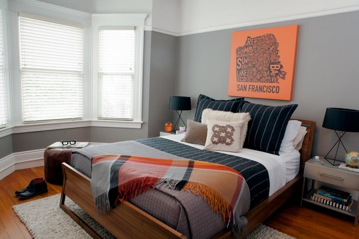 Schlafzimmer-orange-Eine-auffällige-Entscheidung