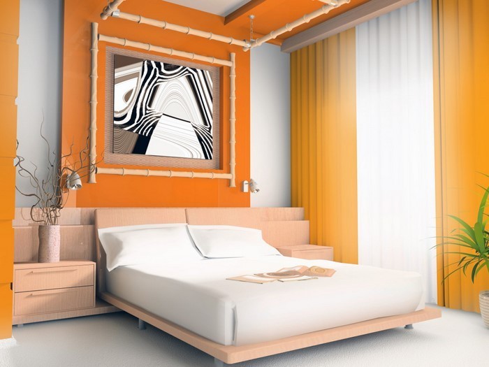 Schlafzimmer-orange-Eine-außergewöhnliche-Ausstrahlung