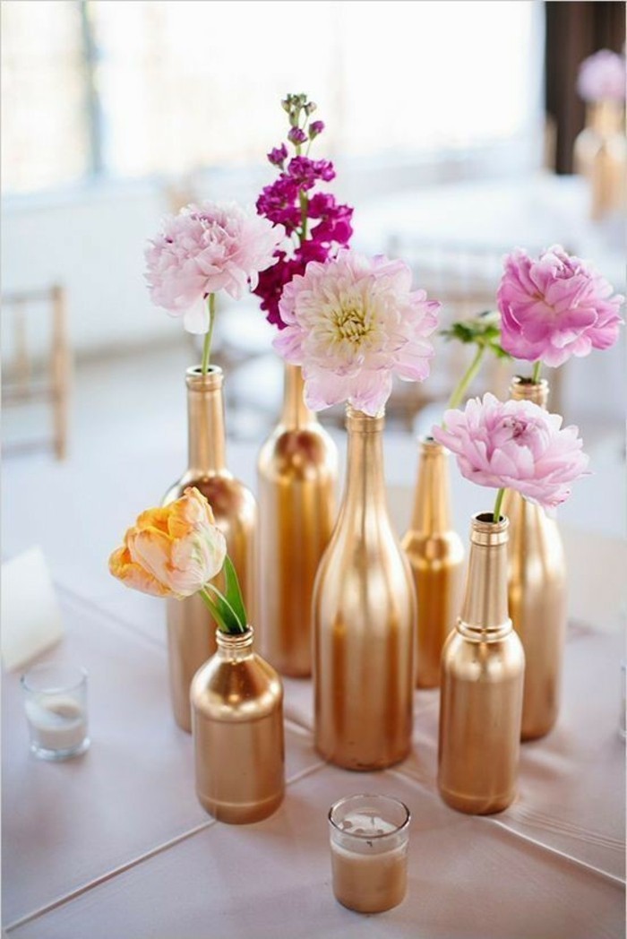 Tischdeko-basteln-mit-goldenen-Vasen