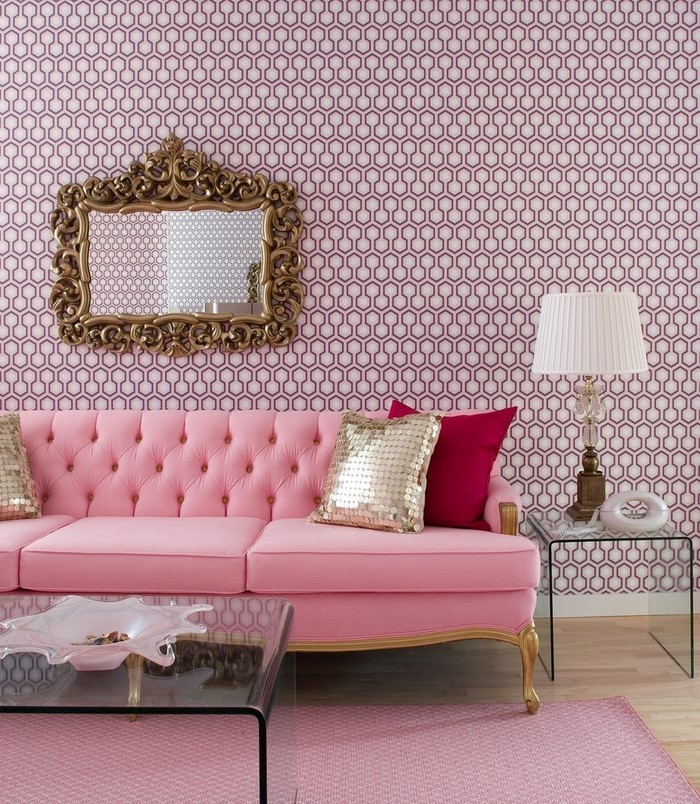 Wohnzimmer-Ideen-mit-Rosa-Ein-wunderschönes-Design
