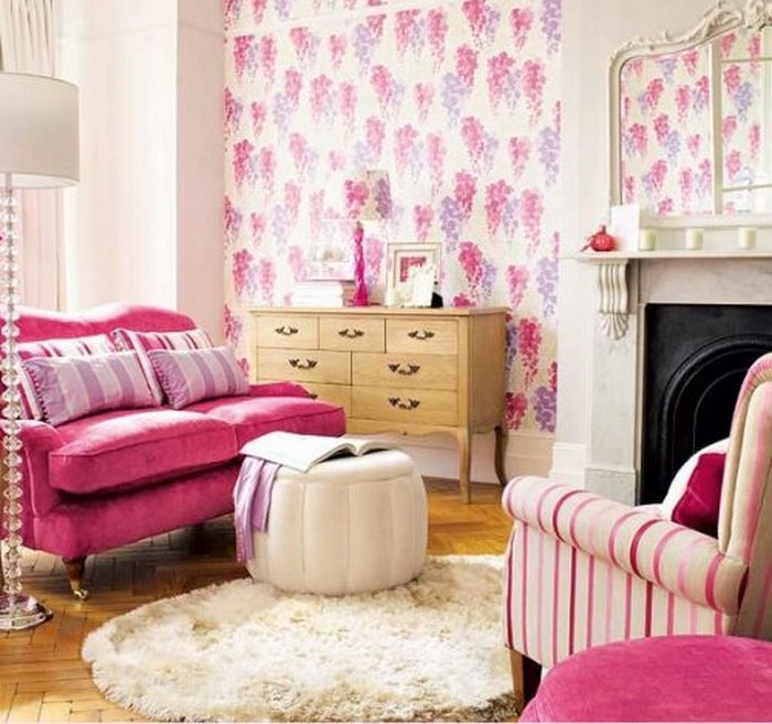 Wohnzimmer-Ideen-mit-Rosa-Eine-außergewöhnliche-Gestaltung