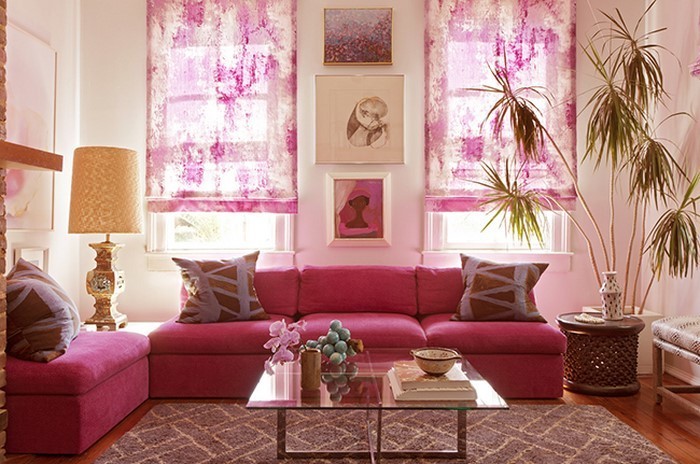 Wohnzimmer-Ideen-mit-Rosa-Eine-verblüffende-Ausstattung