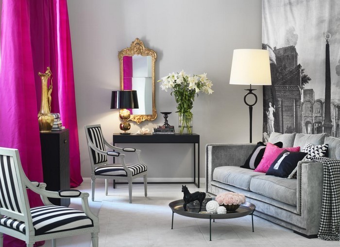 Wohnzimmer-Ideen-mit-Rosa-Eine-wunderschöne-Ausstattung