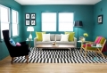 Wohnzimmer farblich gestalten: 71 Wohnideen mit der Farbe Blau