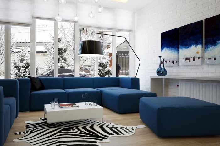 Wohnzimmer-farblich-gestalten-blau-Eine-außergewöhnliche-Atmosphäre