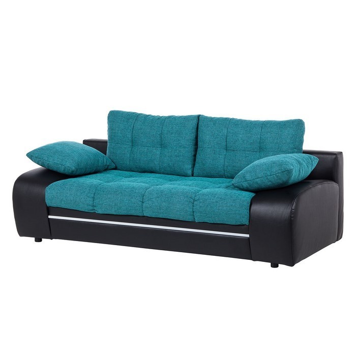 Wohnzimmer-farblich-gestalten-blau-sofa