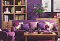 Wohnzimmer in lila gestalten: 79 tolle Deko Ideen