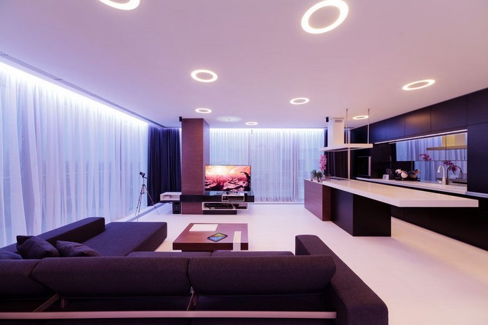 Wohnzimmer-lila-Eine-wunderschöne-Ausstattung