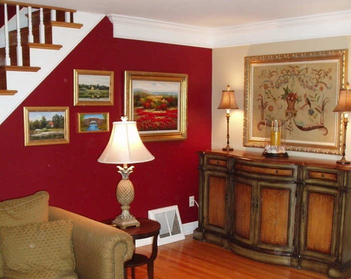 Wohnzimmer-rot-Eine-wunderschöne-Ausstattung