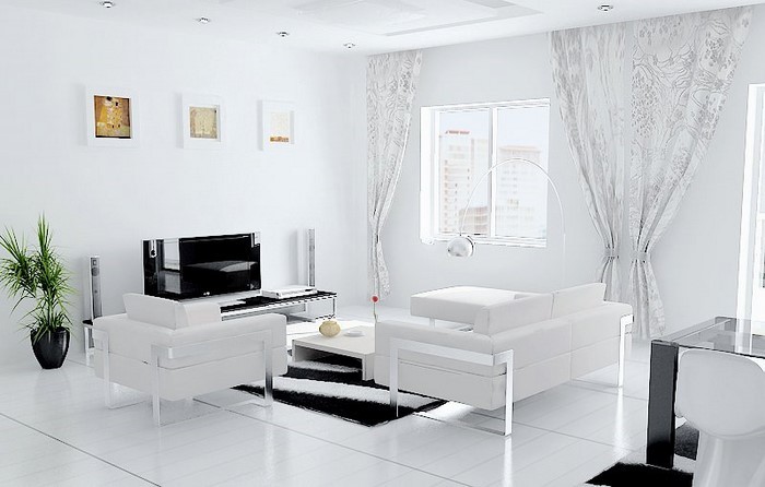 Wohnzimmereinrichtung-in-Weiß-Eine-super-Ausstattung