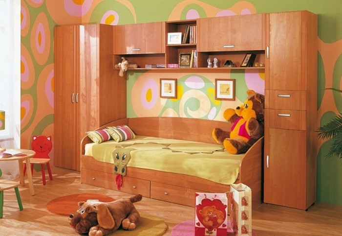 Kinderzimmer-farblich-gestalten-mit-Braun-Ein-auffälliges-Interieur