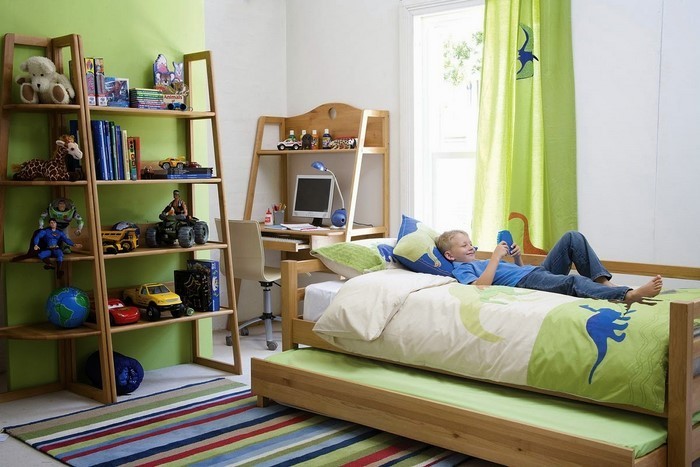 Kinderzimmer-farblich-gestalten-mit-Braun-Ein-außergewöhnliches-Interieur