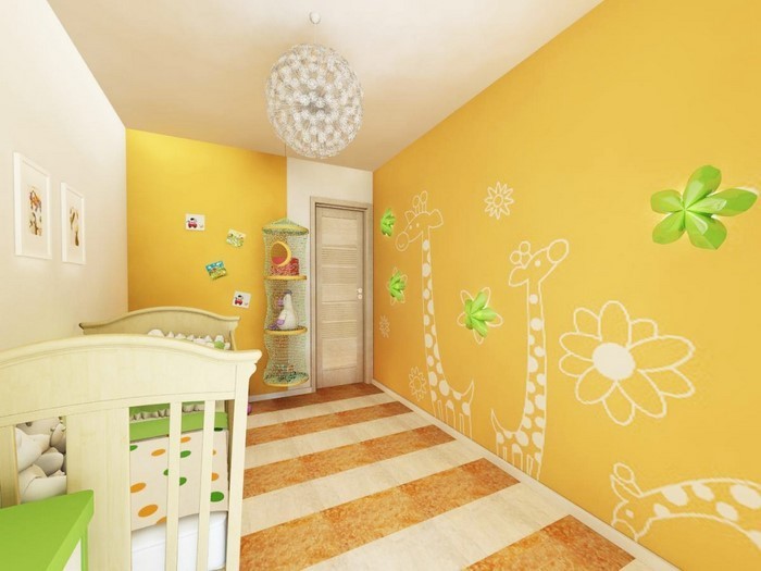 Kinderzimmer-gelb-Eine-außergewöhnliche-Ausstattung