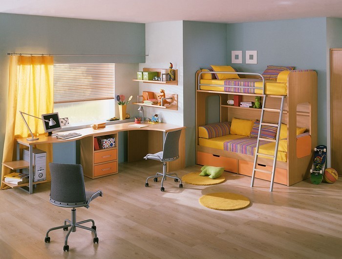 Kinderzimmer-gelb-Eine-außergewöhnliche-Gestaltung