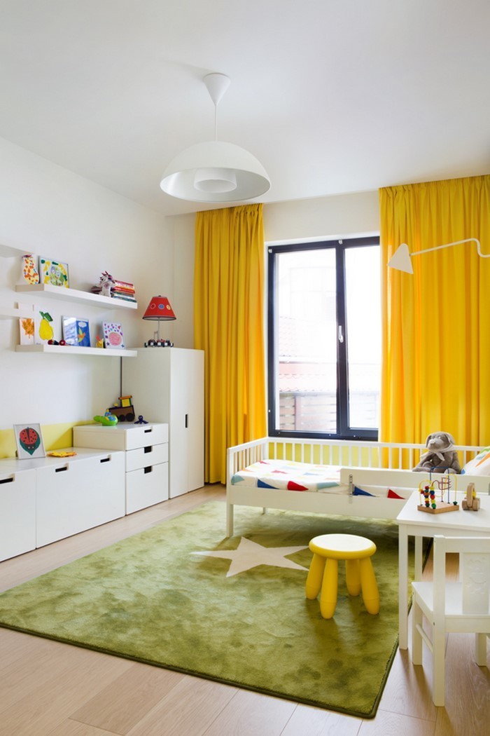 Kinderzimmer-gelb-Eine-super-Еinrichtung