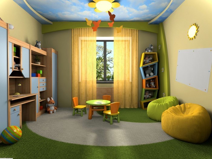 Kinderzimmer-gelb-Eine-wunderschöne-Gestaltung